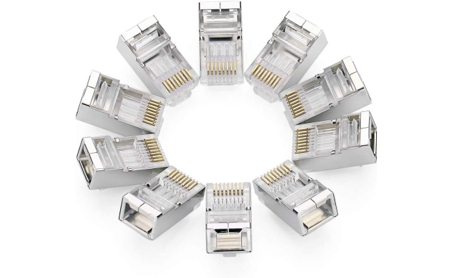 MUFA RJ-45 Ugreen, "NW111"  pt. cablu UTP, Cat6, RJ-45 (T), shielded crystal...