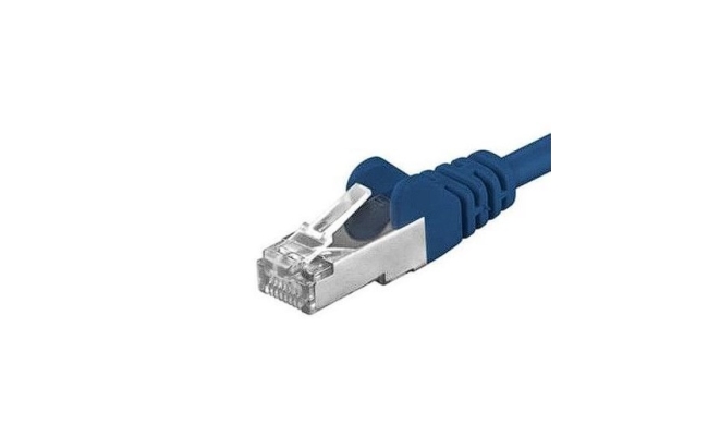 Patchcord SFTP RJ45-RJ45 Cat.6A SFTP-6A-0.5-BL, 0.5m, albastru