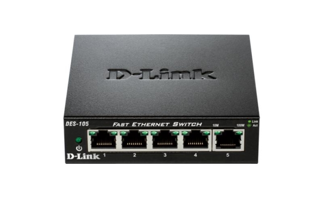 Switch D-Link DES-105, 5 port, 10/100 Mbps