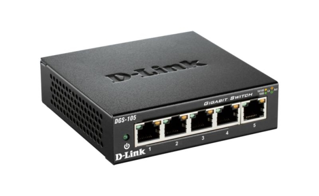 Switch D-Link DGS-105, 5 Porturi, 10/100/1000 Mbps