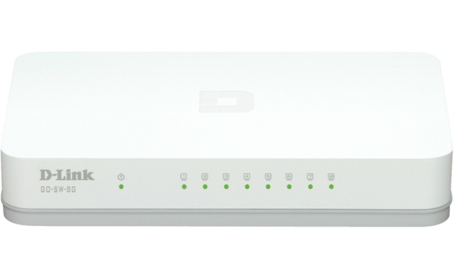 Switch D-Link GO-SW-8G, 8 porturi, viteza de 10/100/1000 Mbps