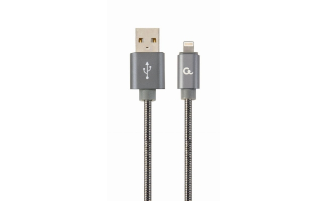 Cablu  alimentare si date Gembird CC-USB2S-AMLM-2M-BG, USB 2.0 (T) la...