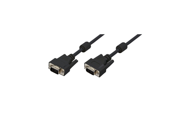 Cablu video Logilink CV0002, VGA (T) la VGA (T), 3m, negru