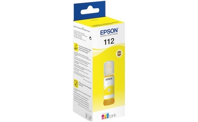 Cartus cerneala Epson 112 Ecotank, galben, capacitate 70ml, pentru L6570