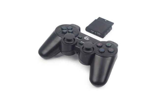 Gamepad wireless Gembird JPD-WDV-01, PC | PS2 | PS3,  negru