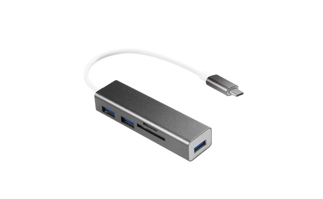 HUB extern Logilink UA0305 cu 3 porturi USB 3.0 si conectare USB 3.2 Type C