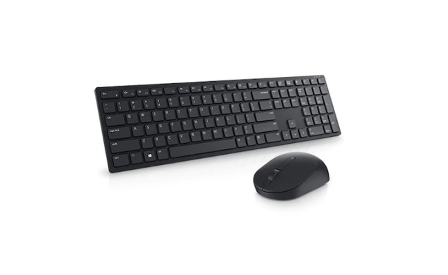 Kit tastatura si mouse Dell Pro KM5221W, wireless, negru (580-AJRP)