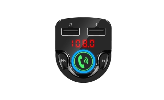 Modulator Auto FM Spacer SPFM-01-QC, Bluetooth 5.0., negru