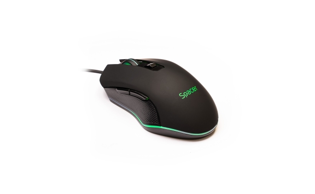 Mouse Spacer Gaming SP-GM-01, fara fir, negru