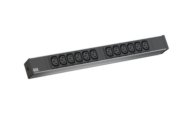 PDU BACHMANN, 1U pt. rack 19 inch, 12 prize IEC, intrare Schuko, max 16 A,...