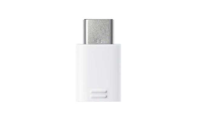 Adaptor USB Samsung EE-GN930BWEGWW, USB Type-C (T) la Micro-USB (M), alb