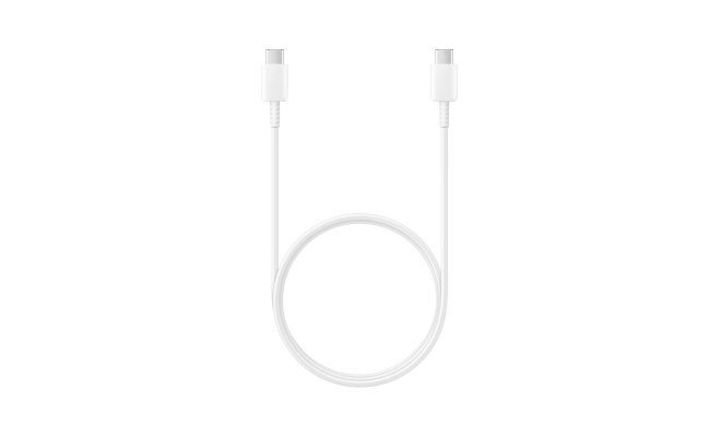 Cablu alimentare Samsung EP-DA705BWEGWW, USB Type-C (T) la USB Type-C (T), alb