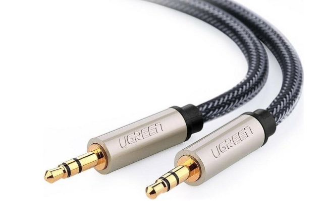 CABLU audio Ugreen, AV125 stereo 3.5 mm jack (T) la 3.5 mm jack (T), braided, 2m