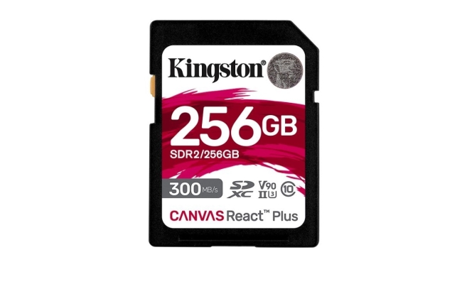 Card de Memorie SDHC Kingston Canvas React Plus 256Gb, Class 10