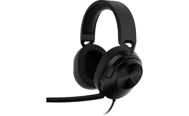 Casti Gaming cu microfon Corsair HS55 Stereo CA-9011260-EU, Over-head, Negru...