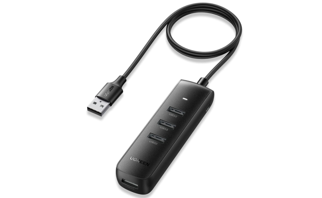 Hub extern Ugreen CM416, USB 3.0 x 4, 1 m, negru