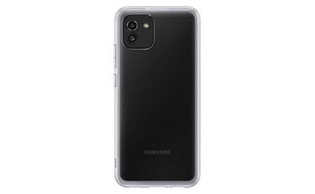 Husa Smartphone Samsung Galaxy A03 EF-QA036TTEGEU, TPU, transparent