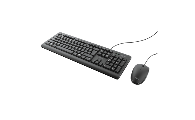 Kit tastatura + mouse Trust Primo TR-23970, wired, negru