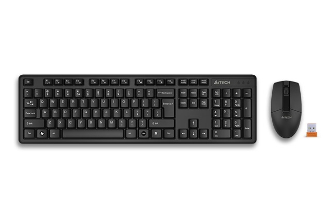 Kit Tastatura si Mouse A4TECH GK-3 + G3-330N, wireless, negru