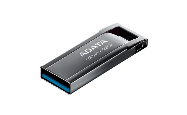 Memorie USB Flash Drive ADATA UR340, 128GB, USB 3.2, black metalic