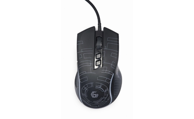 Mouse Gembird gaming MUSG-RGB-01, USB, optic, negru