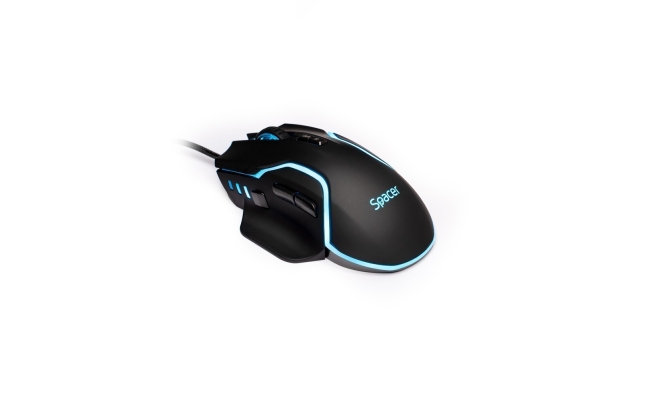 Mouse Spacer Gaming SPGM-ALIEN-RACE, cu fir, negru