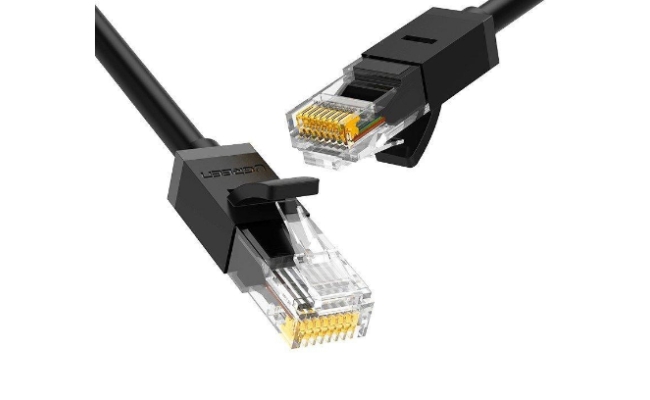 Patch Cord UTP Ugreen Cat6 NW102, cupru, 10m, negru