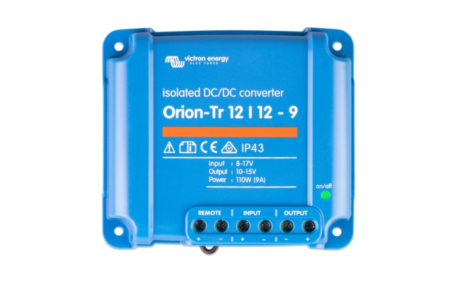 Convertor Victron Energy DC/DC Orion-Tr 12/12, 9 A, 110 W, cu izolatie galvanica