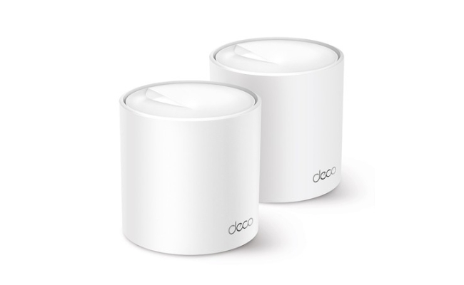 Deco X50 (2-pack) TP-Link - Sistem Mesh Wi-Fi, AX3000, Dual Band, alb