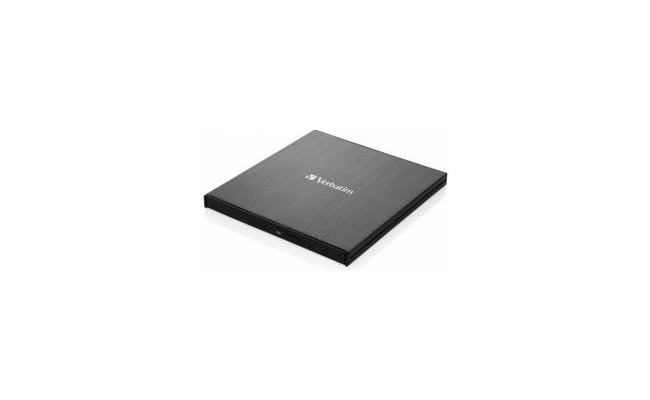 DVD-RW extern Verbatim Slimline, USB 3.2 Gen 1/ USB-C, Negru 43886