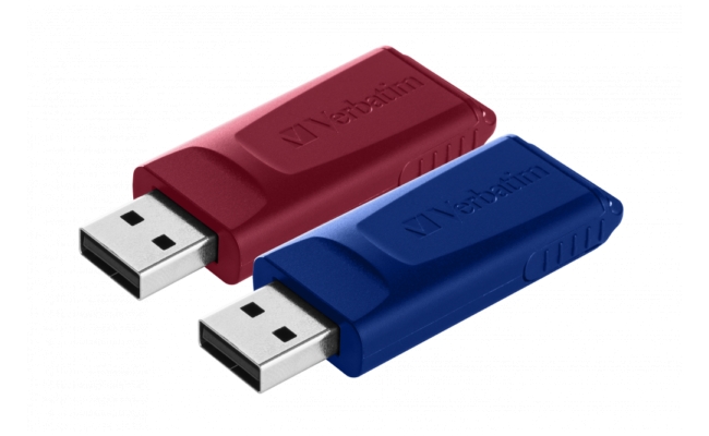 Memorie USB 2.0 Store ´N´ Go Slider 2 X 32GB, RED / BLUE 49327