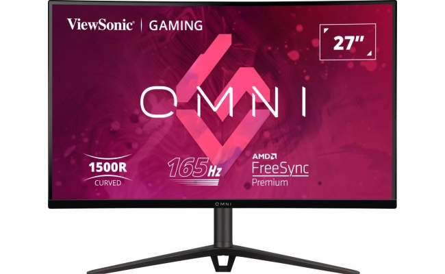 Monitor gaming curbat ViewSonic VX2718-2KPC-MHDJ, 27", QHD, 1 ms, boxe, Negru