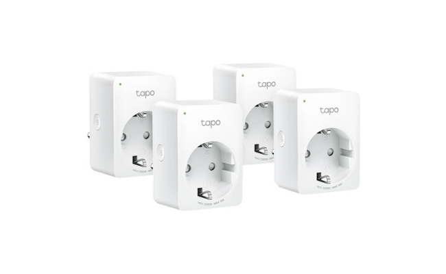 Tapo P110 (4-pack) TP-Link - Priza inteligenta, Schuko x 1, 10 A, Bluetooth,...