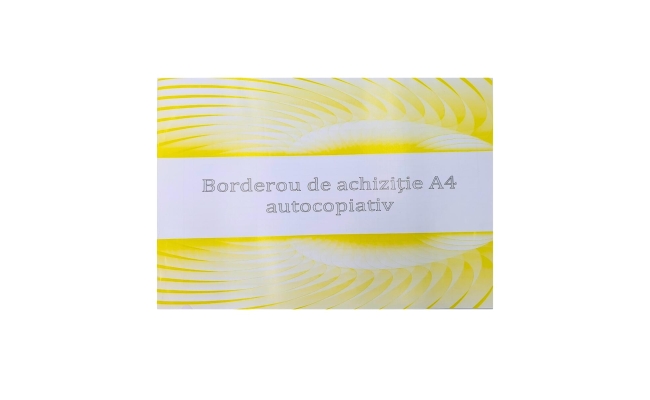 Borderou de achizitii, A4, autocopiativ, 2 exemplare, 100 file