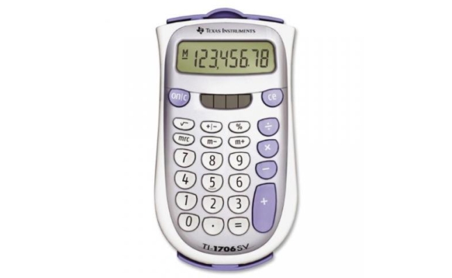 Calculator  de birou Texas Instruments TI-1706 SV, 8-digit, gri TI000034