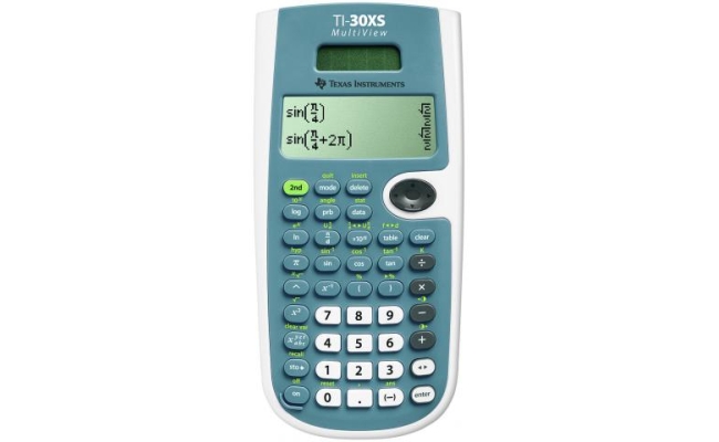 Calculator de birou Texas Instruments TI-30XS MultiView, Albastru...