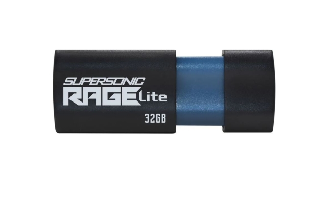 Memorie USB 3.2 Patriot Supersonic Rage Lite, 32 GB, negru