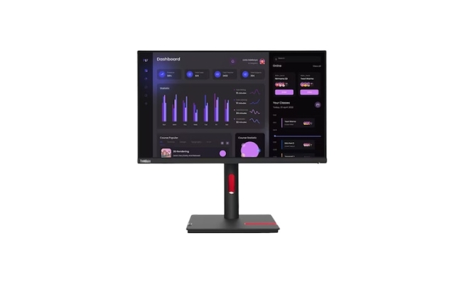 Monitor IPS LED Lenovo ThinkVision T24i-30 23.8", 63CFMATXEU, Full HD, Negru