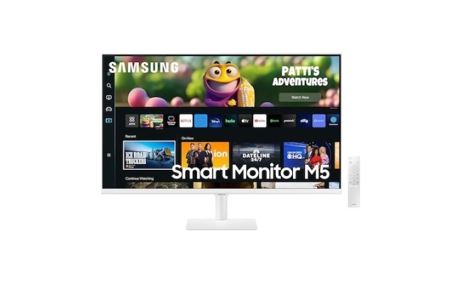 Monitor VA LED Samsung M5 LS27CM501EUXDU, 27", Full HD, Alb