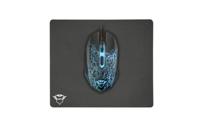 Mouse Gaming Trust & Mouse Pad GXT 783 Izza, negru 22736