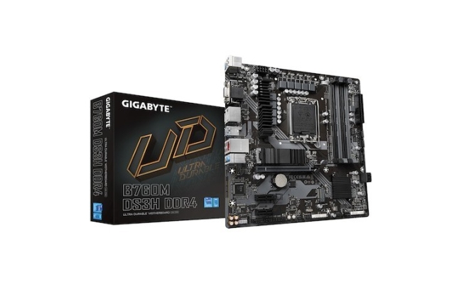 Placa de baza Gigabyte B760M DS3H, DDR4, Socket 1700