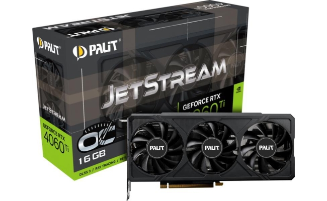 Placa video Palit GeForce RTX 4060 Ti JetStream OC 16GB, NE6406TU19T1-1061J