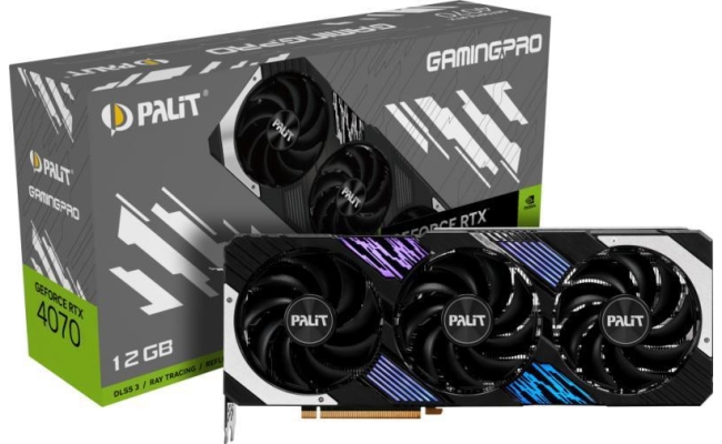 Placa video Palit nVidia GeForce RTX 4070 GamingPro 12GB, GDDR6X