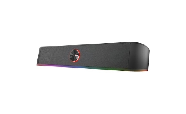 Soundbar gaming PC Trust GXT619 Thorne, iluminare RGB, Negru 24007