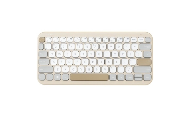 Tastatura wireless ASUS KW100 Oat Milk (90XB0880-BKB040)