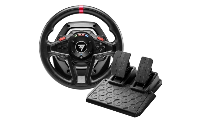 Thrustmaster T128P: Volan de curse cu Force Feedback si pedale magnetice...