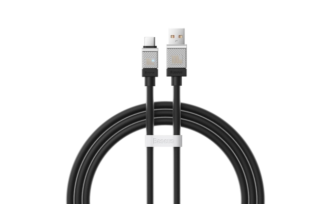 Cablu alimentare si date Baseus CAKW000601, USB la USB Type-C, 100W, 1m, negru