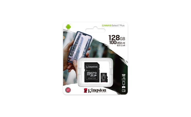 Card de Memorie MicroSD Kingston Select Plus, 128GB, Adaptor SD, Class 10...