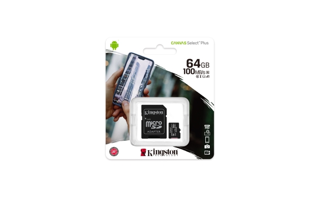 Card de Memorie MicroSD Kingston Select Plus, 64GB, Adaptor SD, Class 10...