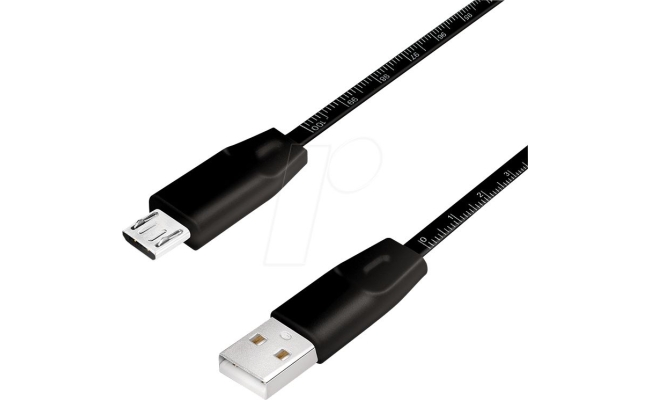 USB 2.0 Cable, AM to Micro BM, metric print cable, 1m CU0158 19303